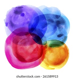Abstract balloons watercolor paint : vector eps.10