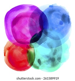 Abstract balloons watercolor paint : vector eps.10