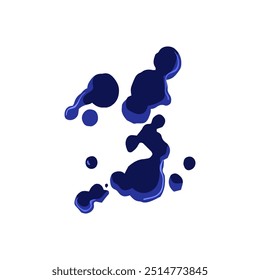 abstract ballpoint pen splatter cartoon. technique texture, color drip, stain mark abstract ballpoint pen splatter sign. isolated symbol vector illustration