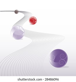 abstract balls composition