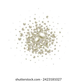 Abstract balls geometric gradient color background.For graphic design. 3d render illustration.