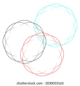 Abstract balls on white background