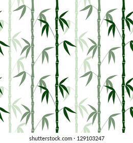 abstract bamboo seamless pattern on the white background vector