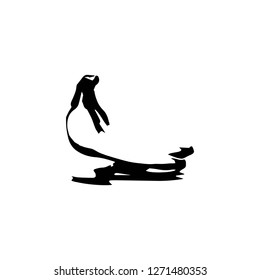 Abstract Banana icon.Vector