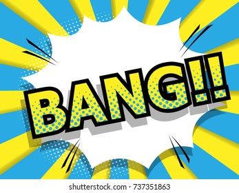 abstract bang comic book. pop art background vector illustration