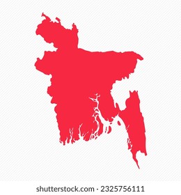 Abstract Bangladesh Simple Map Background, can be used for business designs, presentation designs or any suitable designs.