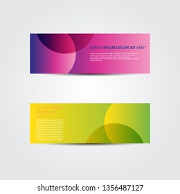 Abstract banner background