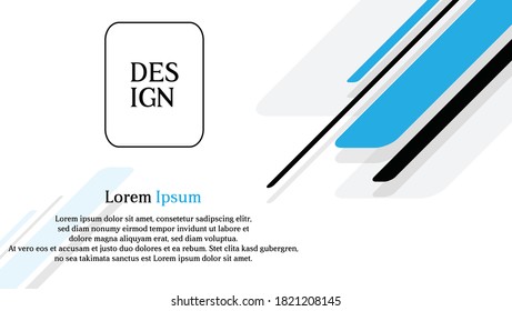abstract banner background with blue and black color.eps 10
