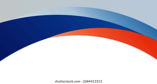 Fondo de Anuncio abstracto con Formas onduladas azules, naranjas y grises. Diseño de Ilustración vectorial en EPS 10.