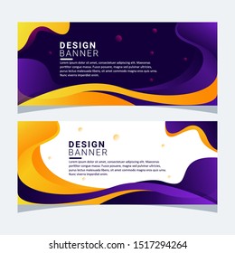 Abstract Banner Background With Color Gradient Geometric Shape For Design Landing Page, Ad, Banner, Cover Page. Vector Illustration with Color Gradient