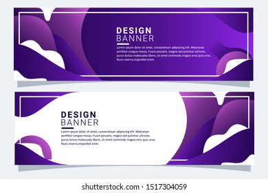 Abstract banner background with color gradient geometric shape for design landing page, ad, banner, cover page. Vector illustration with color gradient