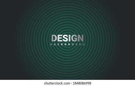 Abstract Banner Background in dark green gradient color. vector