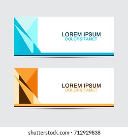 abstract banner background design
