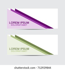 abstract banner background design
