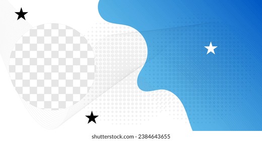 Abstract banner background design with geometric fluid and liquid line shape and gradient color with design elements