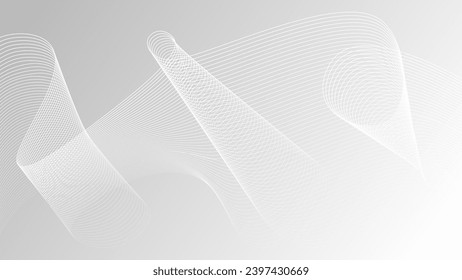 Abstract banner background design with geometric fluid and liquid line shape and gradient color with design elements