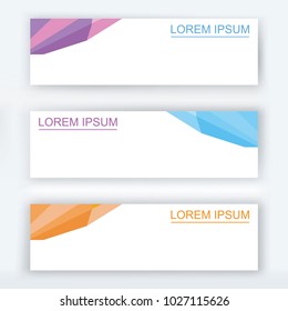 Abstract Banner background Design Template