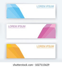 Abstract Banner background Design Template