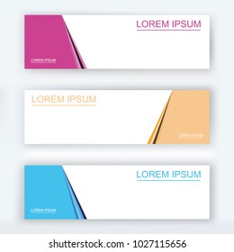 Abstract Banner background Design Template
