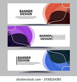Abstract Banner Background Design Vector Template, Modern Illustration
