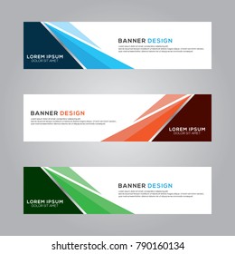 Abstract Banner Background Design Vector Template, Modern Banner Design Illustration
