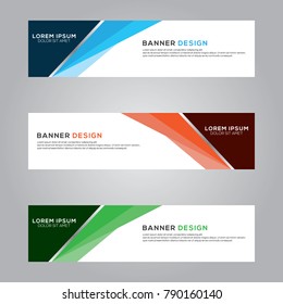 Abstract Banner Background Design Vector Template, Modern Banner Design Illustration