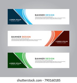 Abstract Banner Background Design Vector Template, Modern Banner Design Illustration