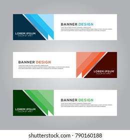 Abstract Banner Background Design Vector Template, Modern Banner Design Illustration