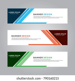 Abstract Banner Background Design Vector Template, Modern Banner Design Illustration