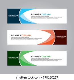 Abstract Banner Background Design Vector Template, Modern Banner Design Illustration