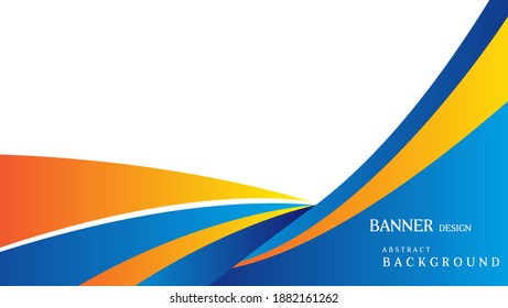 diseño de fondo de banners con color amarillo y azul