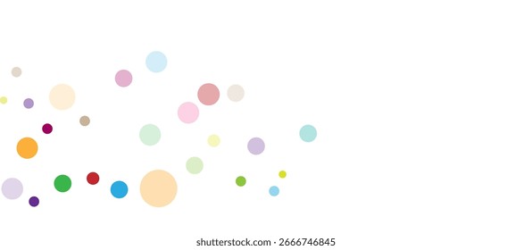 Abstract banner with background of dots.