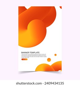 Abstract banner background fluid style templates