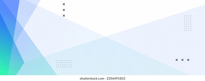Abstrakter Banner, geometrischer Hintergrund, Schrägstrich, Blau und Grün, Schrägstrich, Memphis eps10