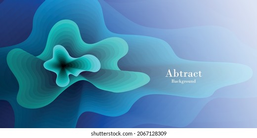 Abstrakter Bannerhintergrund mit Farbverlauf-Formen, Dynamische Formgebung. Vektordesign-Vorlage