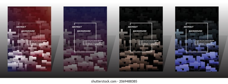 Abstract banner background with gradient shapes, Dynamic shape composition. Vector template design