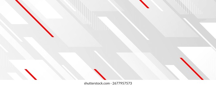 abstrato banner fundo cinza e branco gradações .barra forma.linha vermelho.moderno fundo.vetor eps 10
