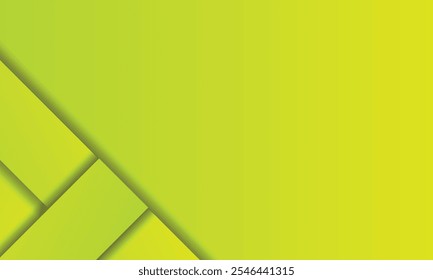 Fondo de Anuncio Abstractas con colores degradados verdes, cortes abstractos que forman plantas de bambú