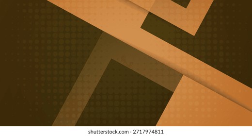 Fondo Abstractas del Anuncio con el tema verde del patrón cuadrado superpuesto en fondo marrón