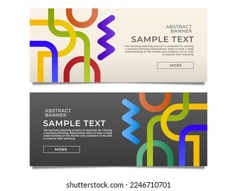 Abstract banner background or header stock vector template