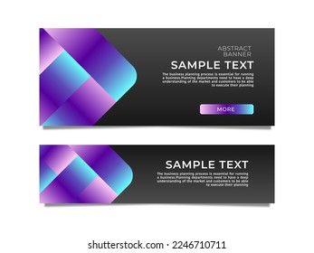 Abstract banner background or header stock vector template