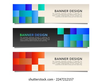 Abstract banner background or header stock vector template