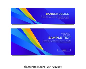 Abstract banner background or header stock vector template