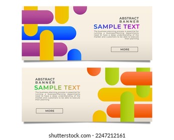 Abstract banner background or header stock vector template