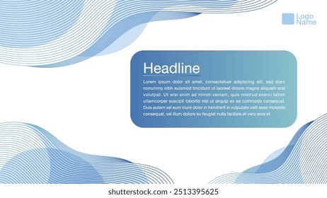 Abstract banner background with line graphics. vector illustration