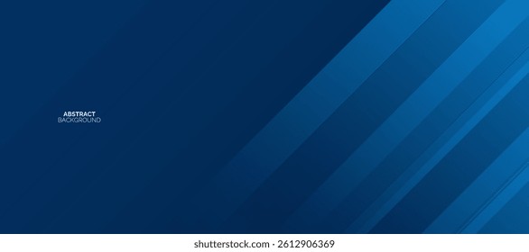 Abstract banner background. Modern blue geometric diagonal shapes design. Futuristic graphic. Suit for brochure, poster, banner, sport, website, flyer, cover, presentation