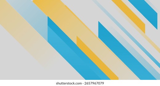 Fondo de Anuncio Abstractas. Diseño moderno de Formas diagonales geométricas azules y amarillas. Gráfico futurista. Traje para el folleto, cartel, Anuncio, deporte, Sitio web, volante, cubierta, presentación, negocio