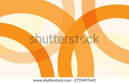 Abstract banner background with orange circles. Vector illustration