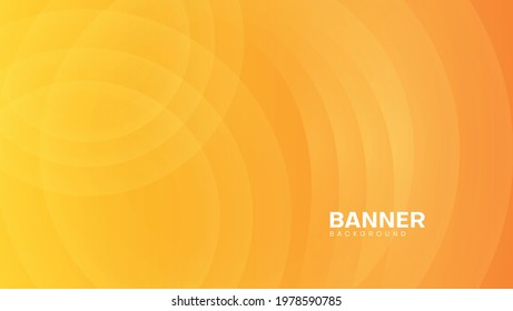 Abstract banner background with orange color