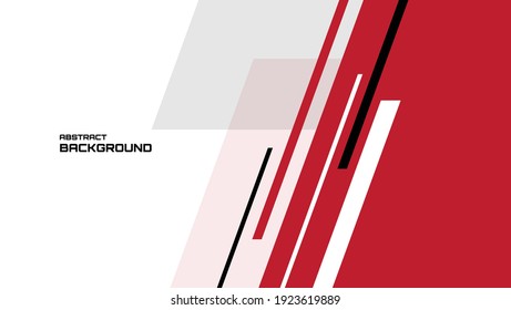 Abstract banner background with red and black color